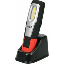 YATO Lampa de atelier magnetica 6W, 600+250 lm cu acumulator Li-Ion 3.7V, 2600mAh YATO Lampa de atelier magnetica 6W, 600+250 lm cu acumulator Li-Ion 3.7V, 2600mAh
